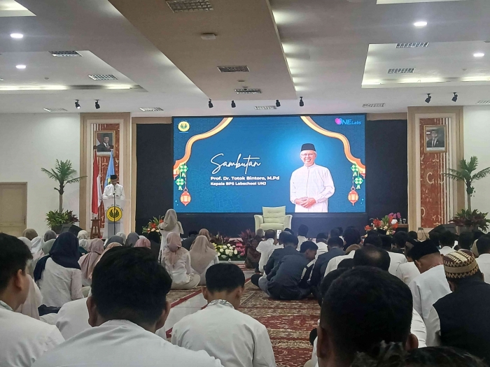 Sambutan kepala bps labachool unj prof. Totok Bintori/dokpri