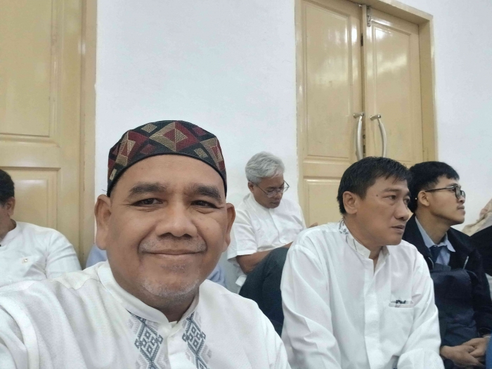 Omjay di acara halal bihalal labschool unj/dokpri