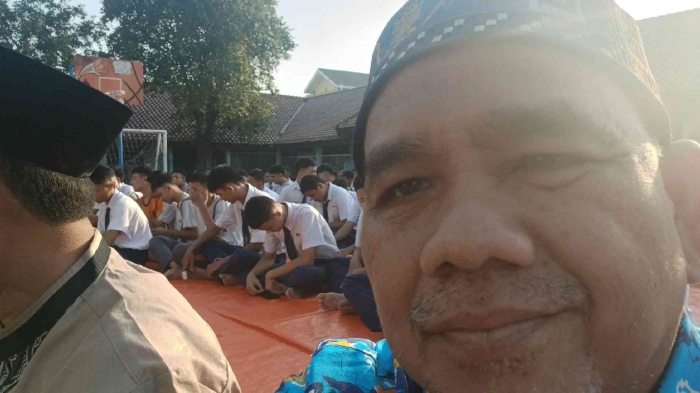 omjay di SMPN 44 Jakarta/dokpri