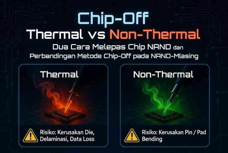 Chip Off Examples Chip-Off Thermal vs Non-Thermal : Dua Cara Melepas Chip NAND dan ...