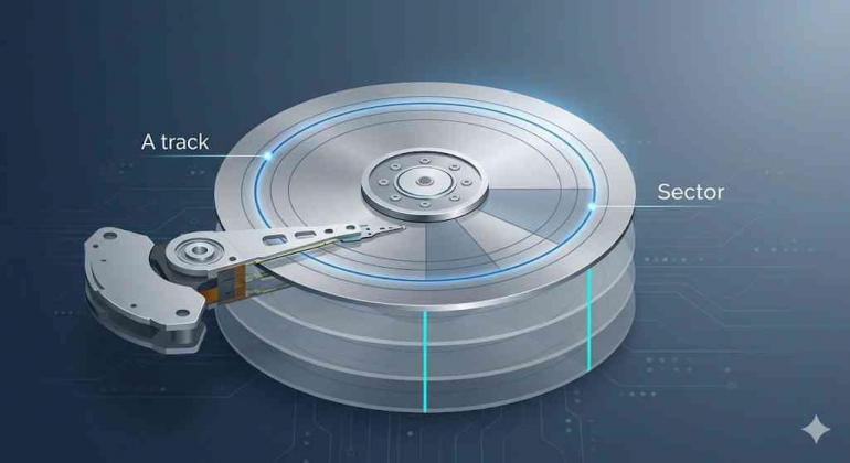 Track Disti Image Membongkar Rahasia Isi Hard Disk : Memahami Track, Sector, dan Cylinder ...