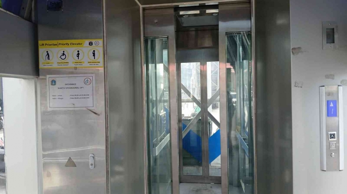 Alhamdulillah lift SDH bisa dipakai/dokpri