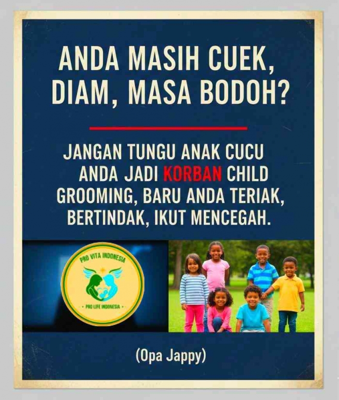 Kampanye Anti Predator Child Grooming | Opa Jappy