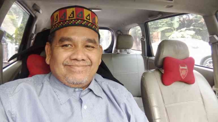 Omjay di dalam mobil pribadinya/dokpri