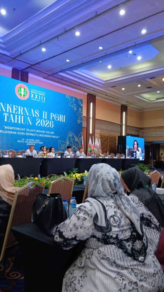 Konkernas II PGRI di hotel Gilden Boutique Kemayoran/dokpri
