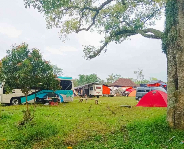 Camping di BKK Kendalsari Klaten (Dokumentasi pribadi: Isti Yogiswandani)