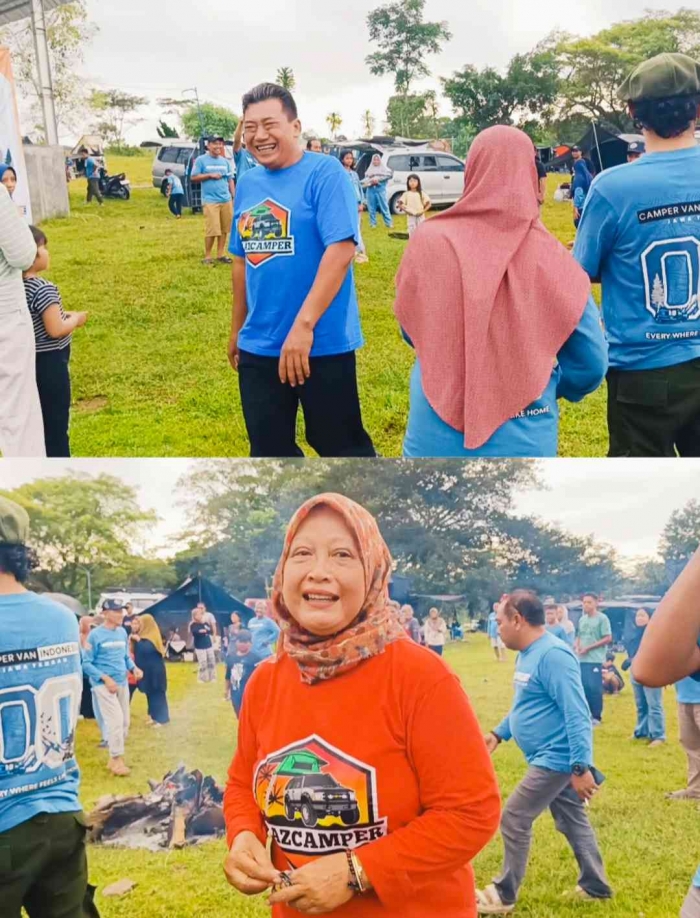 Bertemu dan berkumpul di lapangan. Ini siapa ya, hehehe (Dokumentasi pribadi: Isti Yogiswandani)