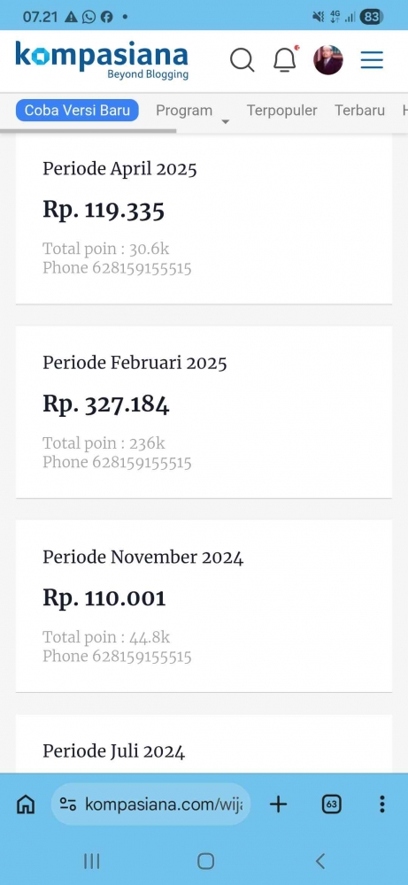 Gopay omjay tahun lalu/dokpri