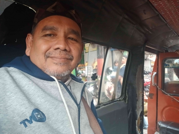 Omjay naik angkot K20 menuju Rumah/dokpri