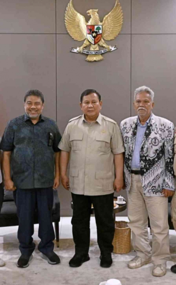 Ayah Didi bersama Presiden Prabowo/dokpri