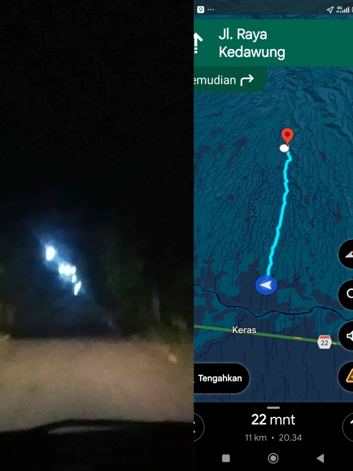 Kondisi jalan dan rute menuju air terjun Parijotho(Dokumentasi pribadi: Isti Yogiswandani)