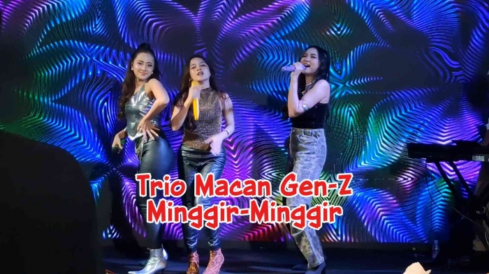 Trio Macan Gen-Z, launching single pertama Minggir-Minggir. Bertarung mengejar popularitas pendahulu mereka. Foto: Isson Khairul