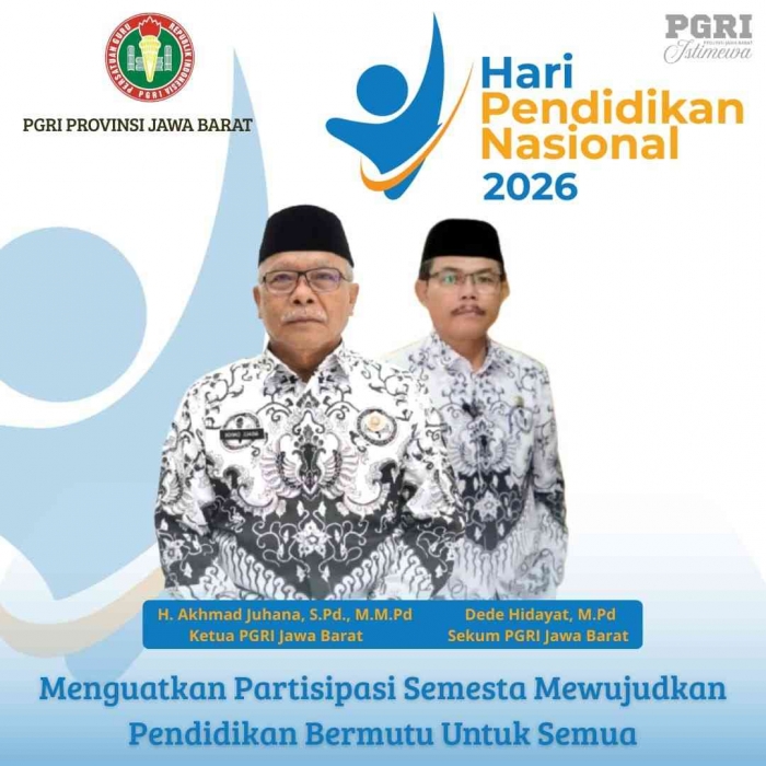 ucapan hardiknas dari PGRI Jawa Barat/PGRI