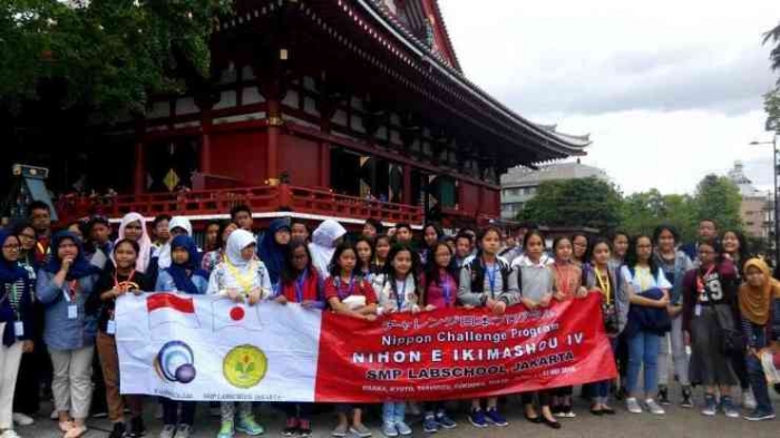Kunjungan siswa Labschool ke Jepang/dokpri