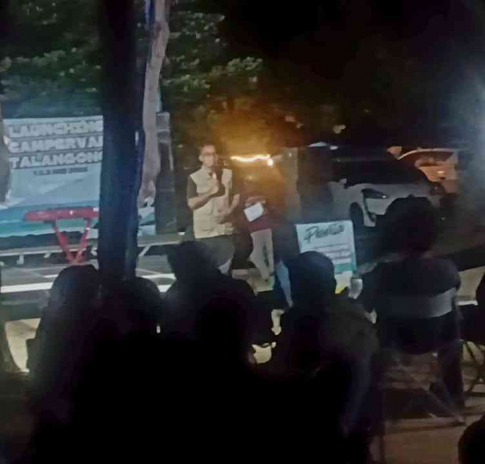 Sambutan ketua CVI Jatim yang diwakili Om Elva (Dokumentasi pribadi: Isti Yogiswandani)