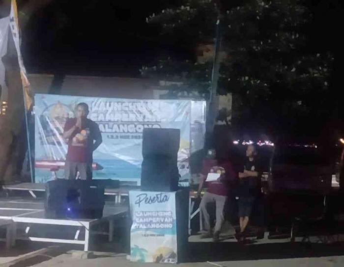 Sambutan ketua panitia deklarasi CVI Talangono (Dokumentasi pribadi: Isti Yogiswandani)