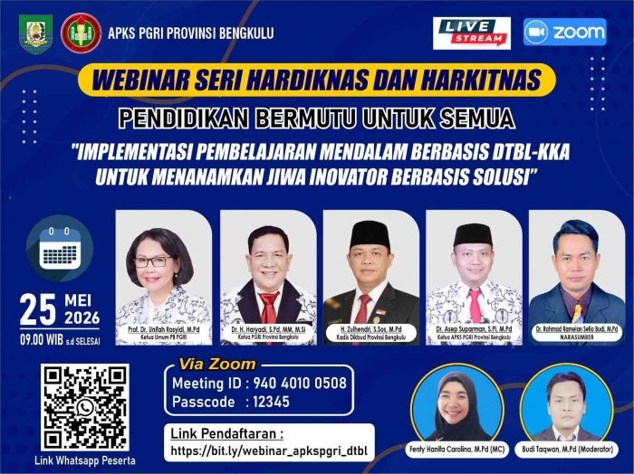 Webinar Nasional PGRI Bengkulu/dokpri