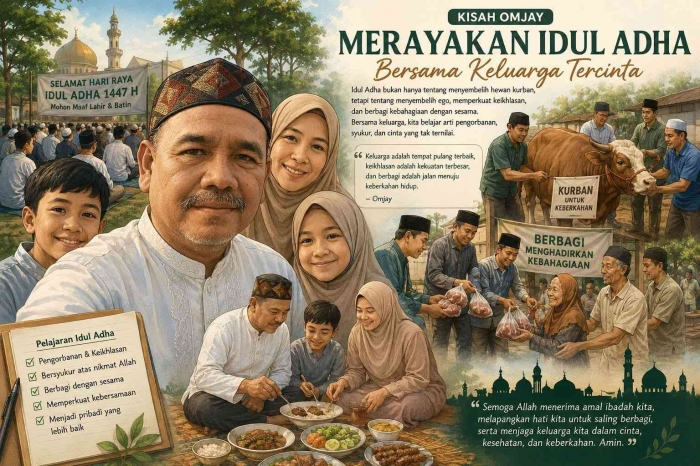 Merayakan idul adha bersama keluarga/dokpri
