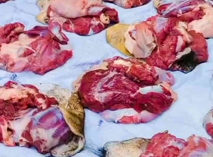 Daging siap dibungkus (Dokumentasi pribadi: RT 11)