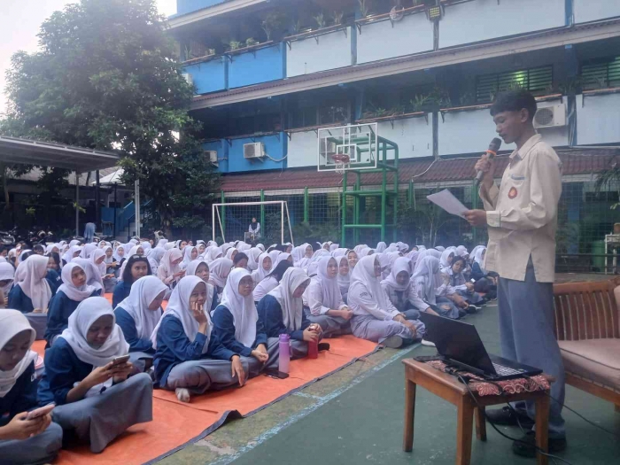 coffe morning di smkn40 jakarta/dokpri