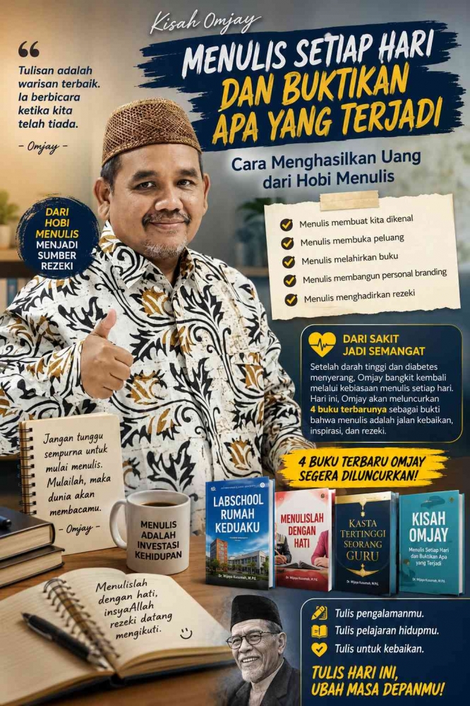 nantikan peluncuran 4 buku terbaru omjay/dokpri