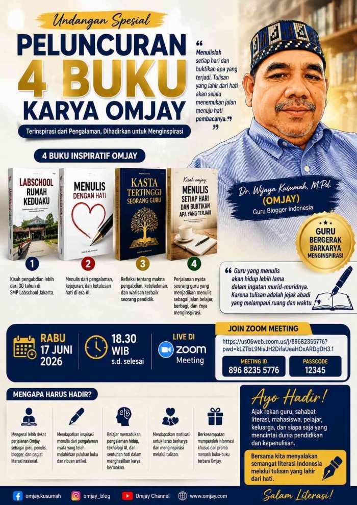 peluncuran buku karya omjay/dokpri