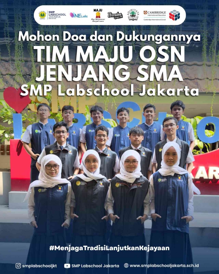 tim MAJU OSN SMP Labschool Jakarta/Labschool