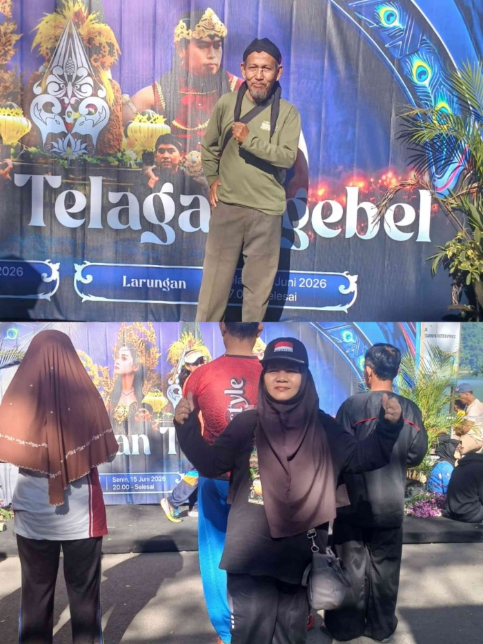 Masih bisa Selfi, hehehe...(Dokumentasi pribadi: Isti Yogiswandani)