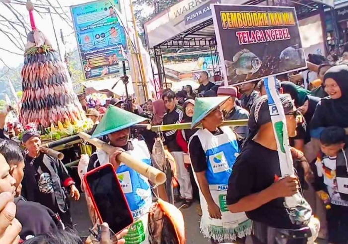 Buceng ikan hasil Pembudidayaan ikan nila Telaga Ngebel (Dokumentasi pribadi: Isti Yogiswandani)