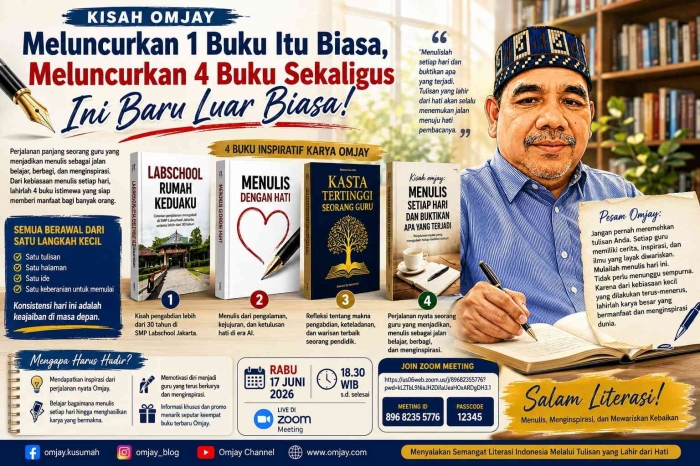 Peluncuran 4 buku Omjay/dokpri