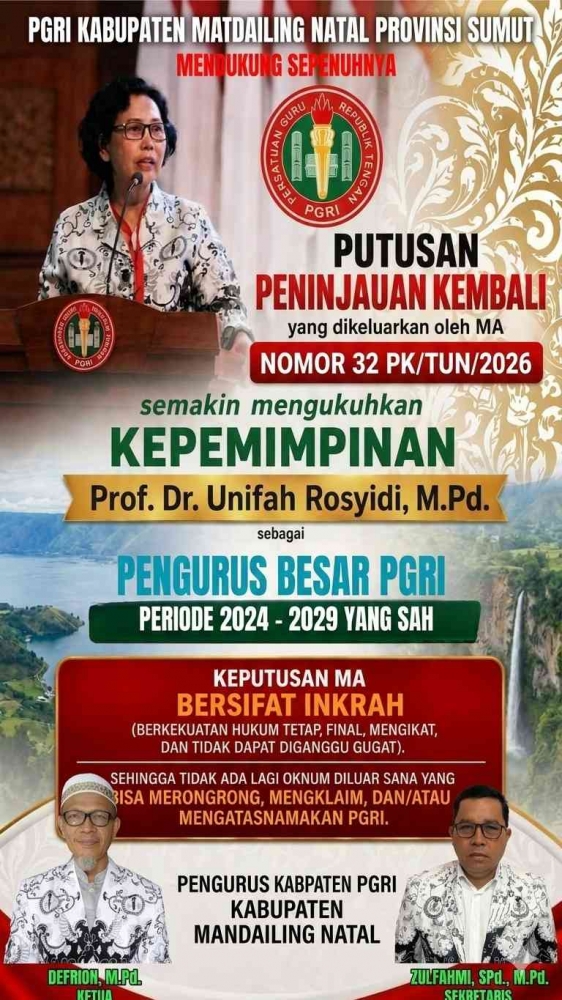 keputusan inkrah/pgri