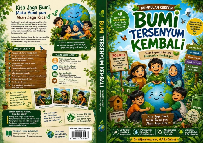buku bumi tersenyum kembali/dokpri