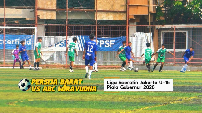 Persija Barat lawan ABC Wirayudha di Liga Soeratin Jakarta U-15 Piala Gubernur 2026. Foto: Isson Khairul