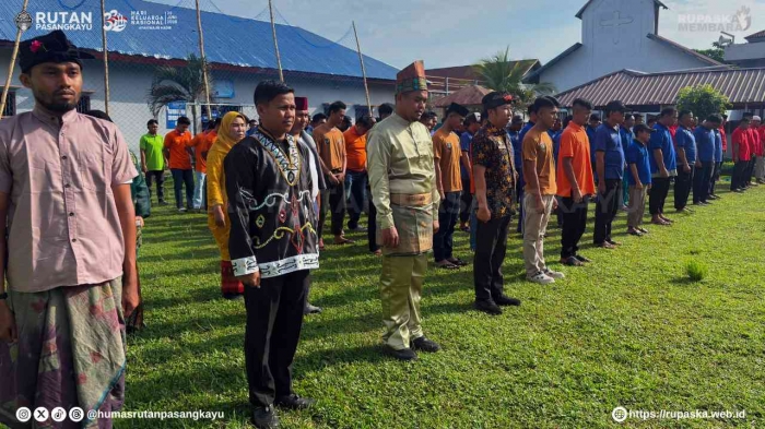 Pelaksanaan Upacar Hari Harganas ke-33 di lapangan Rutan Pasangkayu - Humas Rutan Pasangkayu