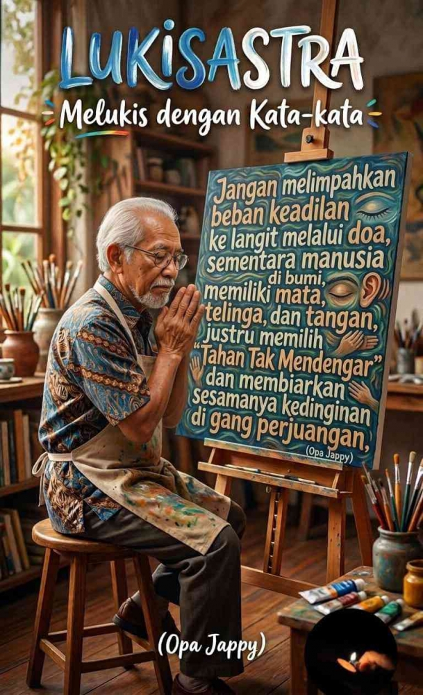 Lukisastra Lahir dari Melukis dengan Kata-kata | Opa Jappy