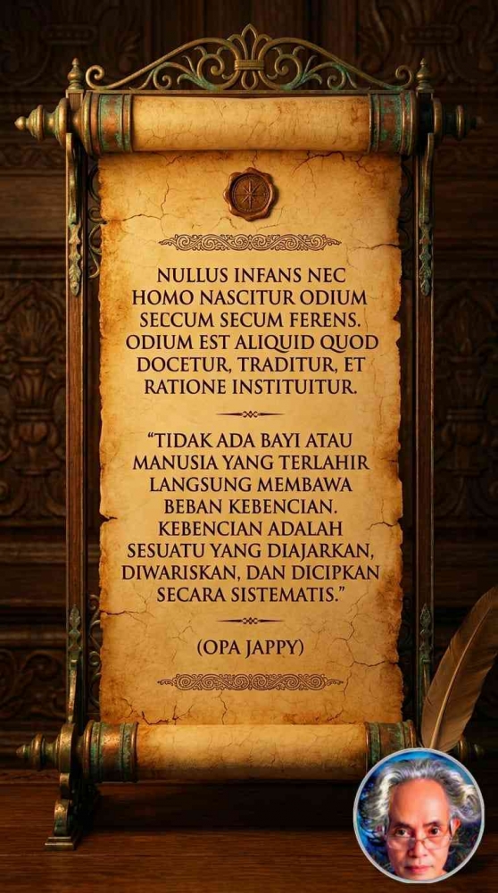 Tidak Dilahirkan dengan Beban Kebencian | Opa Jappy