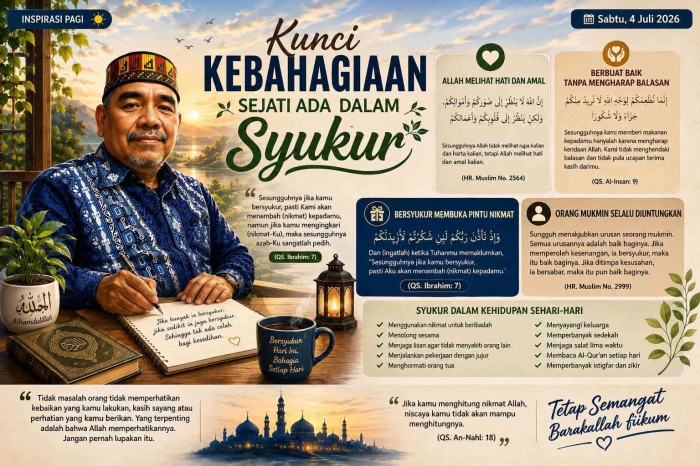 Kunci kebahagiaan sejati/Chatgpt