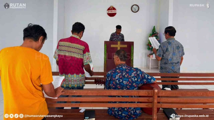 Pelaksanaan Ibadah Gereja pada hari minggu 05 Juli 2026 di Rutan Pasangkayu