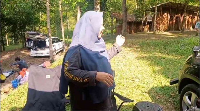 Alhamdulillah, sudah dapat tempat nyaman dan hening, dekat toilet (Dokumentasi pribadi: Isti Yogiswandani)