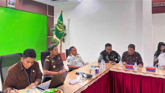 Kepala Rutan Pasangkayu mengikuti zoom di KN Pasangkayu