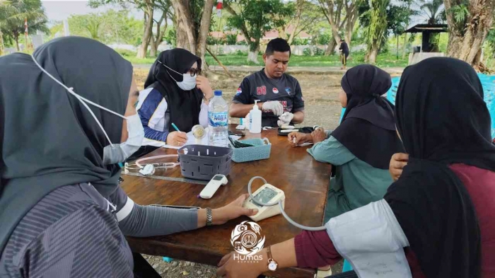 Layanan Polikel dihalaman depan Rutan Pasangkayu