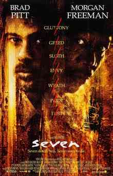 Poster asli film Se7en (1995). Sumber: Pinterest
