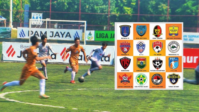 Bina Mutiara -putih- ketika menang melawan Mavericks di Liga Jakarta U-17 Piala Gubernur 2026. Foto: Isson Khairul