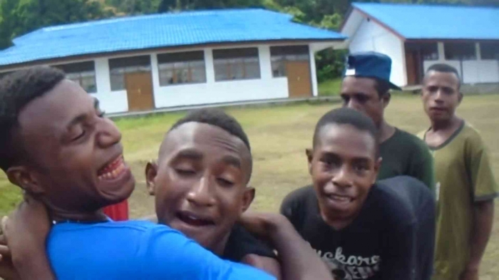 Wajah ceria nan lugu anak-anak Mamberamo Raya, Papua (dokumentasi pribadi)