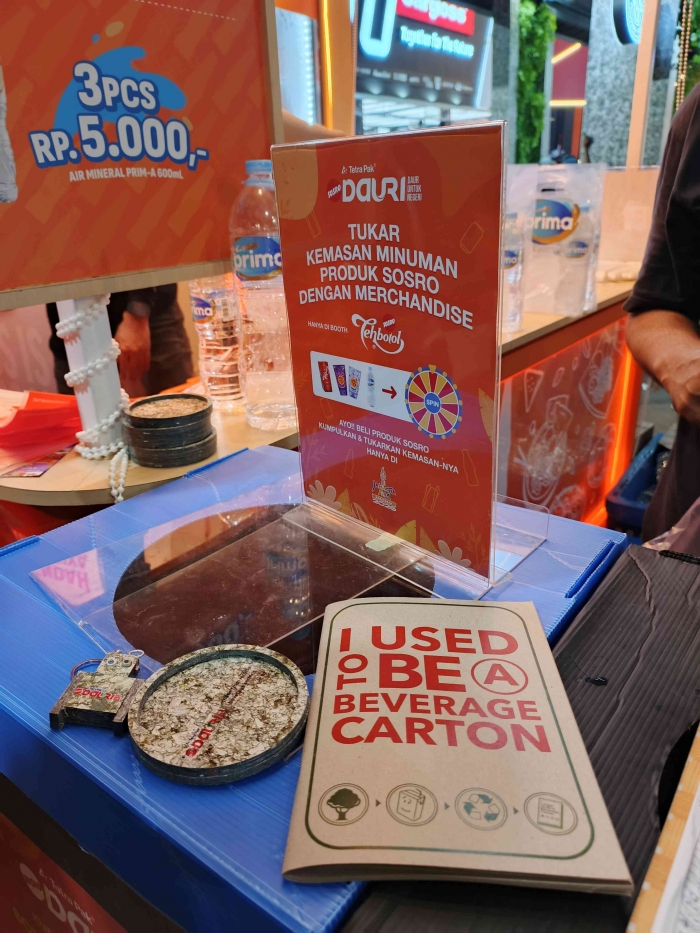Daur ulang limbah kemasan karton minuman ramah lingkungan berkelanjutan. (Sumber foto: Jandris_Sky)