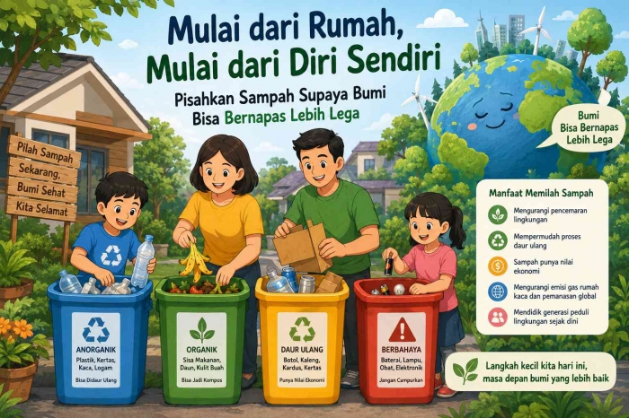 Mulai dari Rumah, Mulai dari Diri Sendiri. (Sumber foto: Jandris_Sky/Gemini)