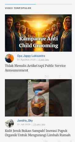 Tangkapan Layar Kompasiana | Opa Jappy