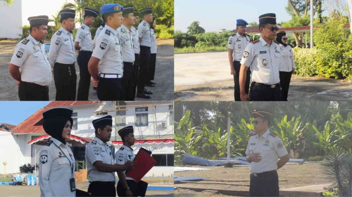 Pelaksanaan Apel Pagi jajaran Staf Pegawai Rutan Kelas IIB Pasangkayu