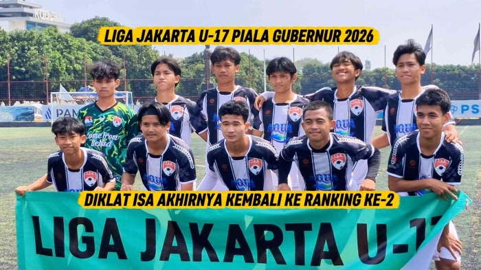 Klub Diklat ISA, ranking ke-2 Grup Putih Liga Jakarta U-17 Piala Gubernur 2026. Foto: Isson Khairul