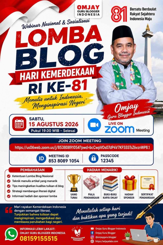webinar sosialisasi lomba blog/dokpri